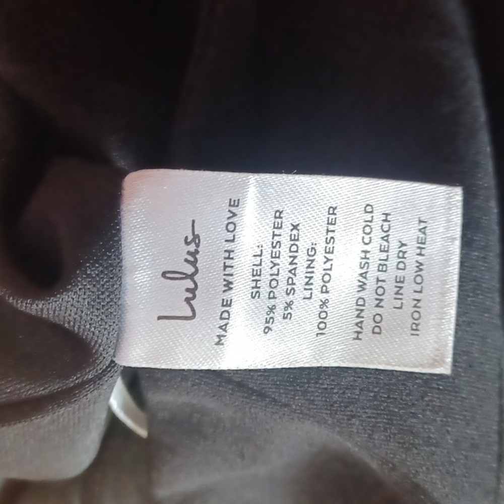 Lulus After Hours Black Strapless Ruffled Maxi Dress Thigh High Side Slit, New - Picture 14 of 16